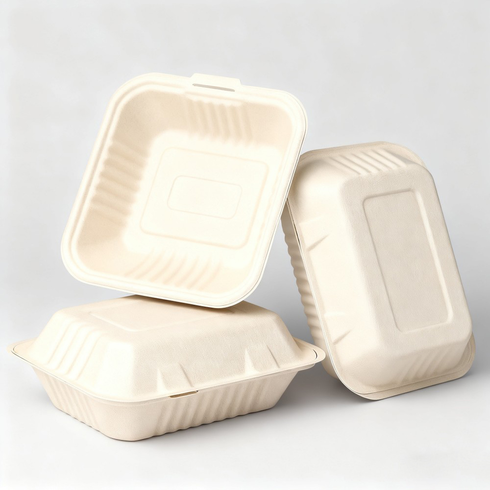 Premium Sugarcane Bagasse Meal Prep Container with Lid