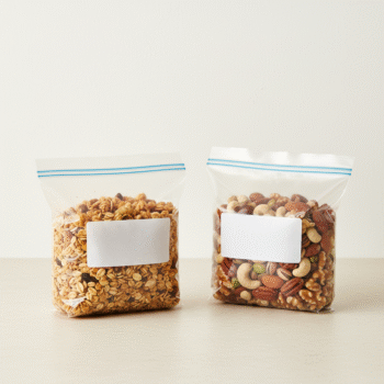Plastic Food Bags for Granola & Snacks (2-Pack)
