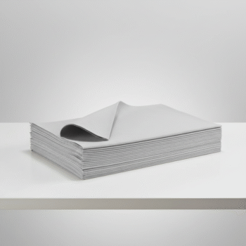 Premium Linen-Feel Disposable Tablecloths, Light Grey