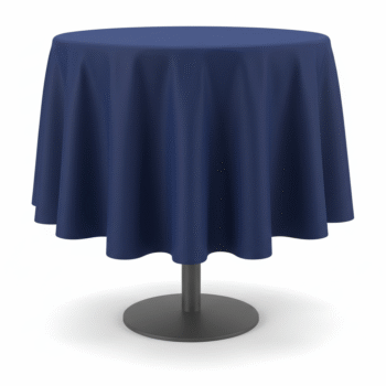 Round Spill-Proof Polyester Tablecloth