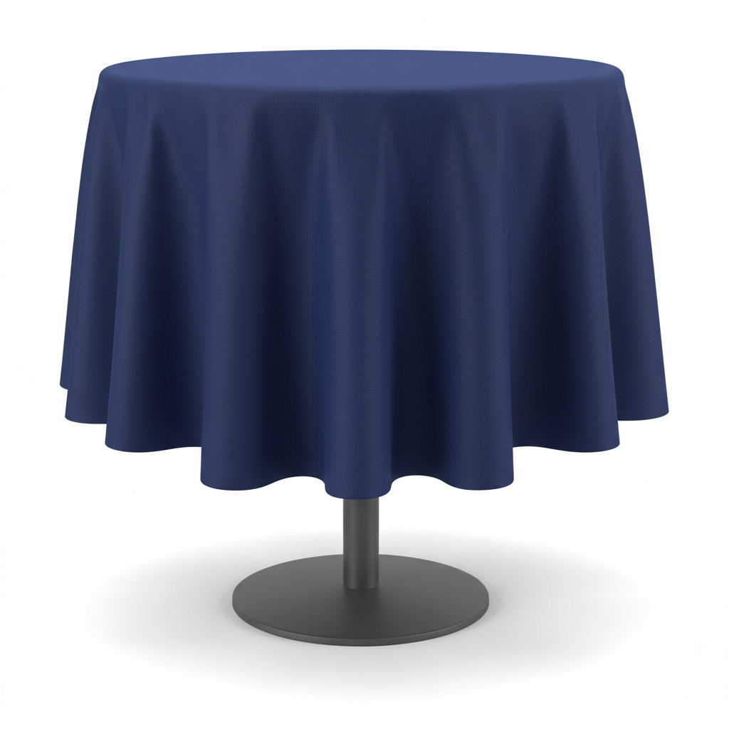 Round Spill-Proof Polyester Tablecloth