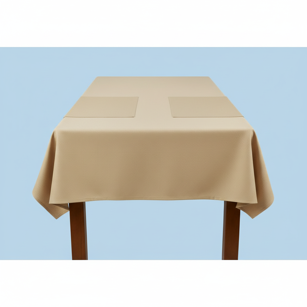 Rectangular Dining Tablecloth with Coordinated Placemats
