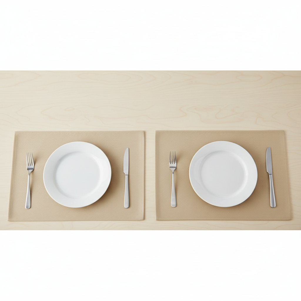 Premium Beige Placemat Set for Modern Table Settings