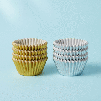 Metallic Foil Baking Cups, Gold & Silver Assortment