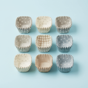 Square Patterned Baking Cups, Geometric Designs