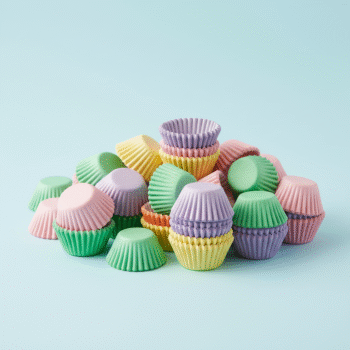 Pastel Paper Baking Cups Bulk Pack