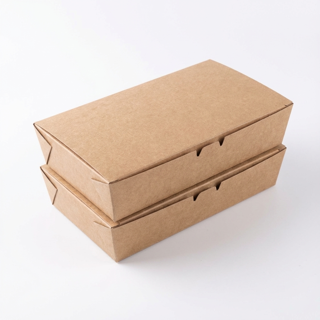 Stackable Kraft Sushi Box with Secure Interlock