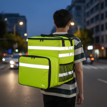 High-Visibility Reflective Thermal Delivery Backpack