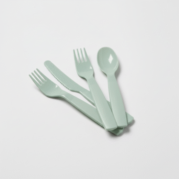 Modern Pastel Plastic Utensil Set - Single Color Pack