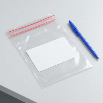 PE Sealable Bags with Write-On Block
