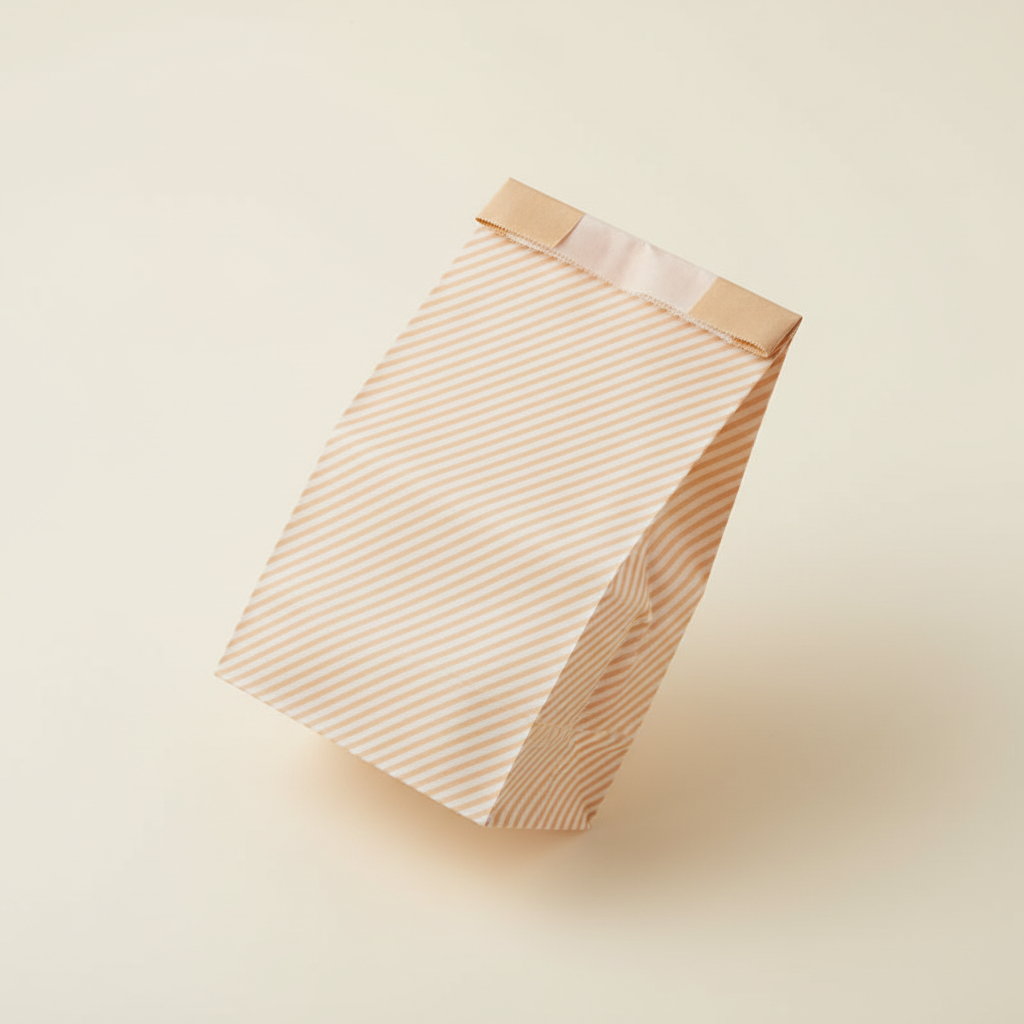 Kraft PE Coated Bag with Diagonal Pattern