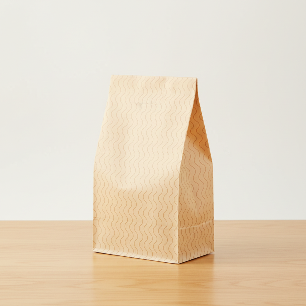 PE Coated Bag with Wavy Line Design