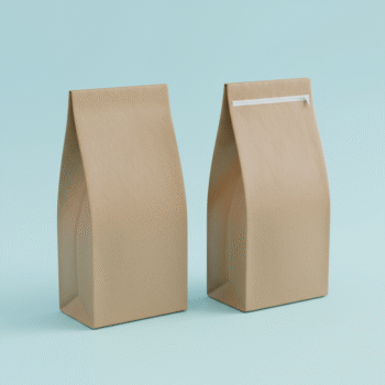 Resealable PE Coated Kraft Stand-Up Pouch