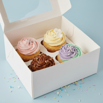 White Cupcake Box with Individual Inserts