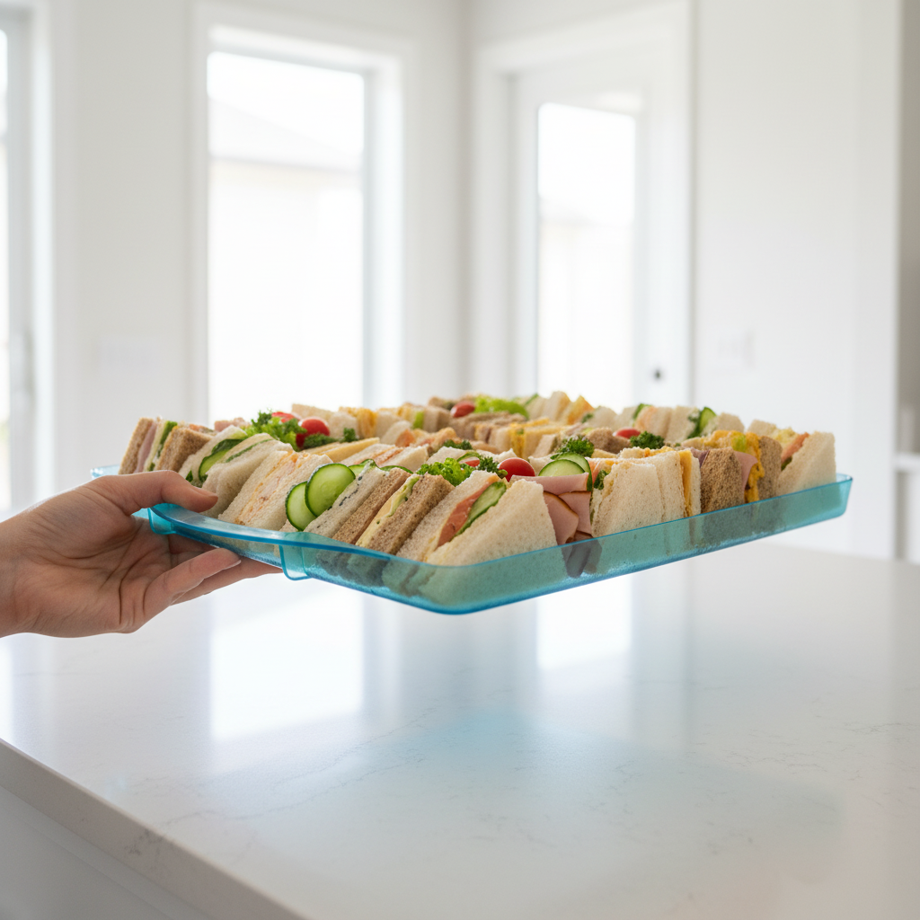 Translucent Handled Party Platters