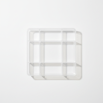 Clear Multi-Compartment Desk Organizer