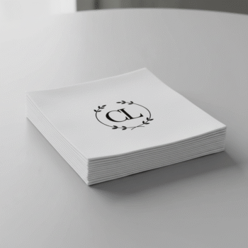 Elegant Custom Logo Dinner Napkins