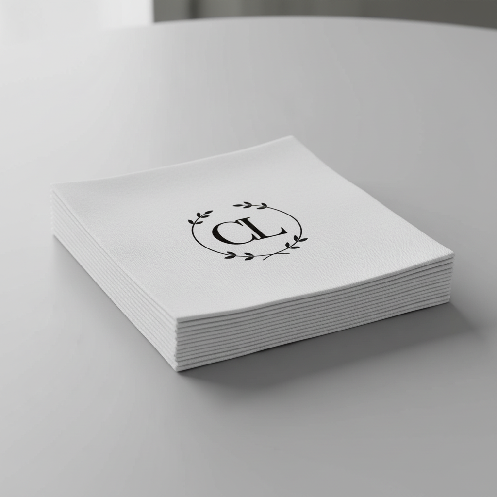 Elegant Custom Logo Dinner Napkins