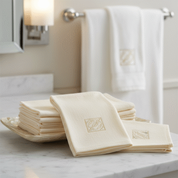 Luxury Linen-Feel Custom Guest Towels