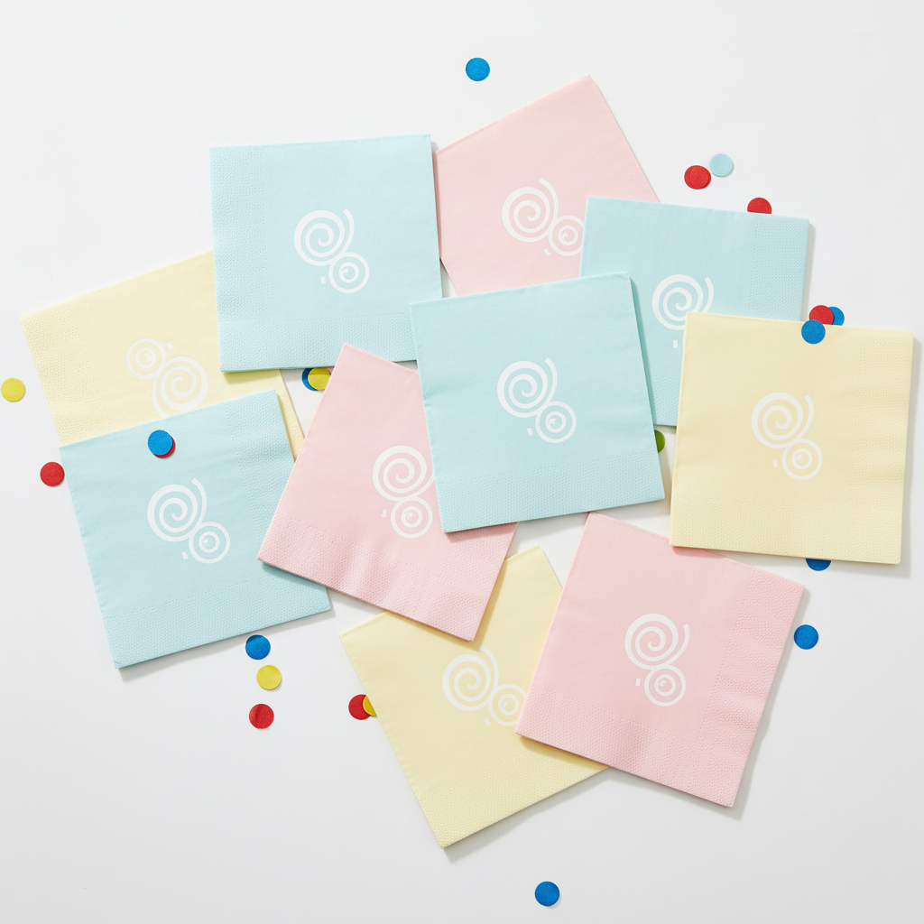 Vibrant Custom Party Napkins Assortment