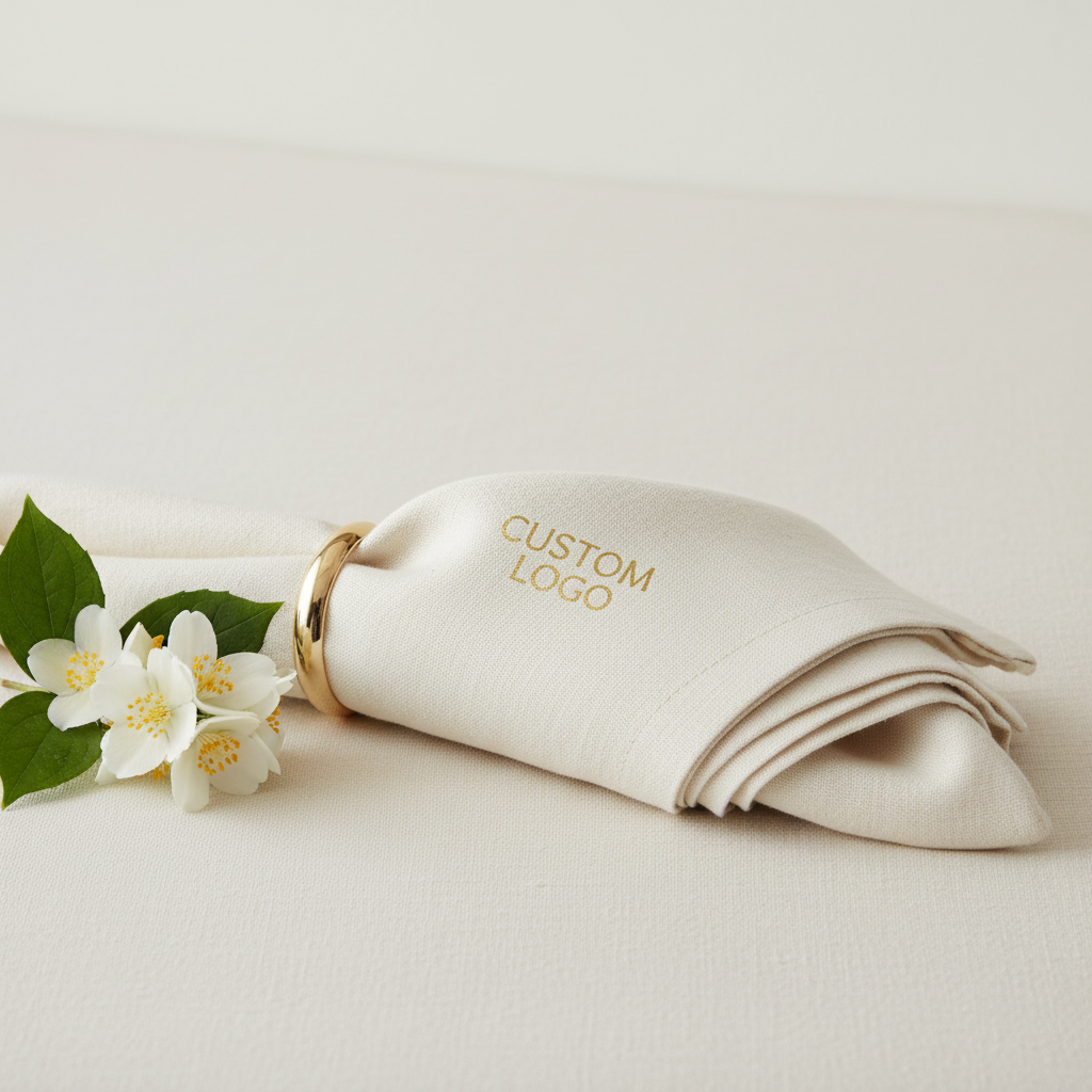 Wedding Reception Custom Logo Napkin