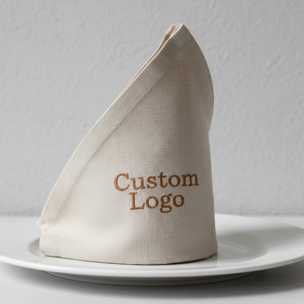Rustic Linen Custom Napkins