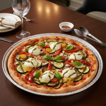 Elegant Serving Pizza Dish