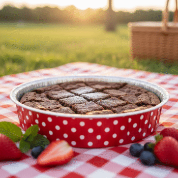 Polka Dot Disposable Dessert Pan