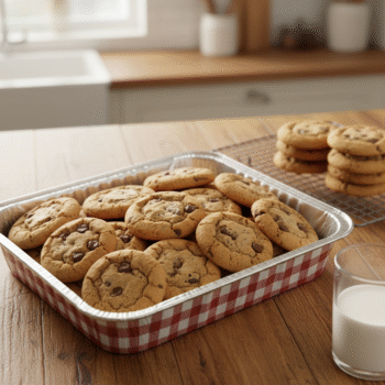 Rustic Checkered Foil Cookie Pans