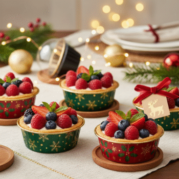 Festive Holiday Print Foil Baking Dishes