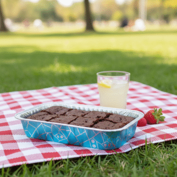 Modern Geometric Print Foil Brownie Pans