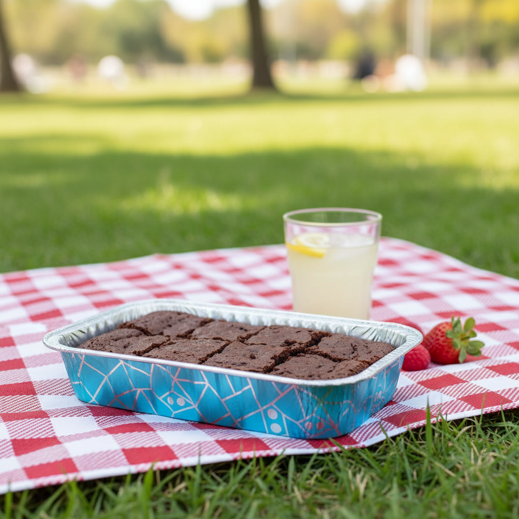 Modern Geometric Print Foil Brownie Pans