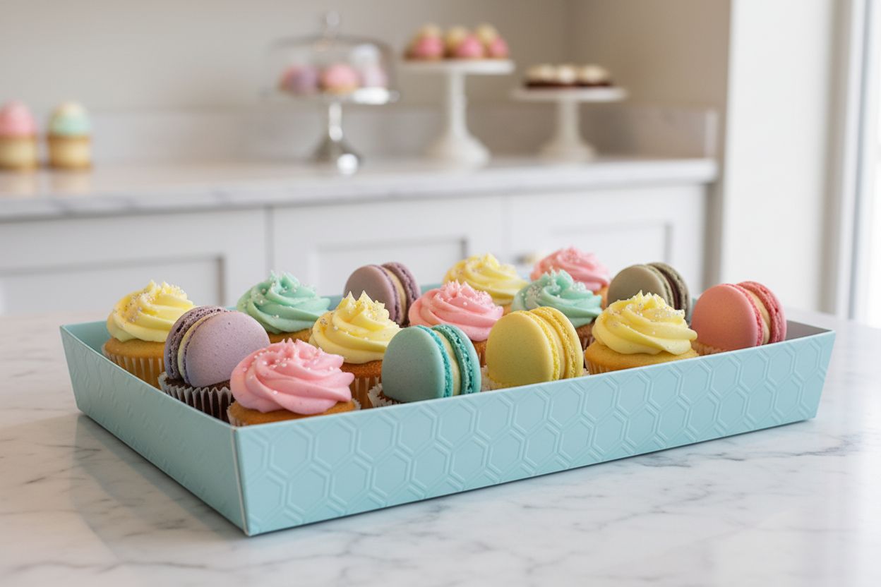 Elegant Pastel Dessert Tray
