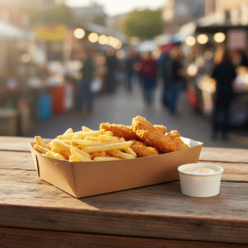 Rustic Kraft Paper Tray