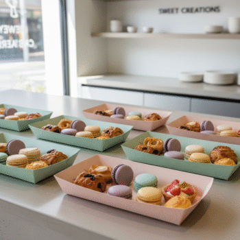 Elegant Pastel Dessert Trays