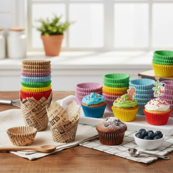 Natural Kraft Baking Cups Set