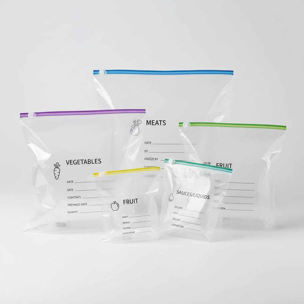 Stackable Custom Printed Freezer Bags