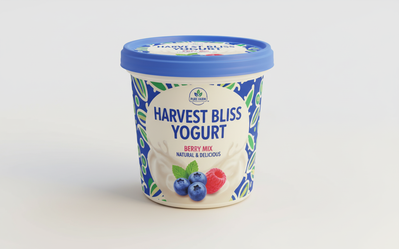 Modern Frosted Yogurt & Topping Keeper