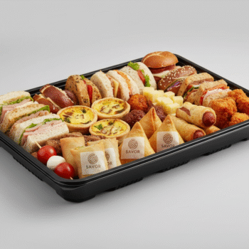 Black Catering Display Tray