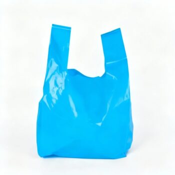 Blue thickened plastic back core bag
