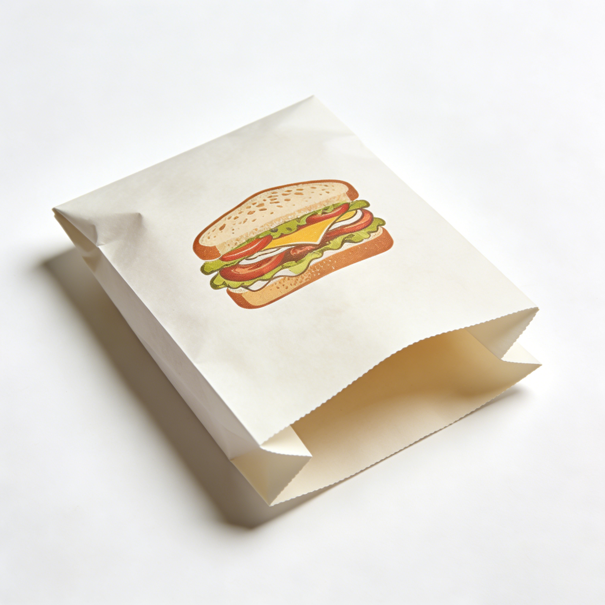 Modern White Sandwich Wraps