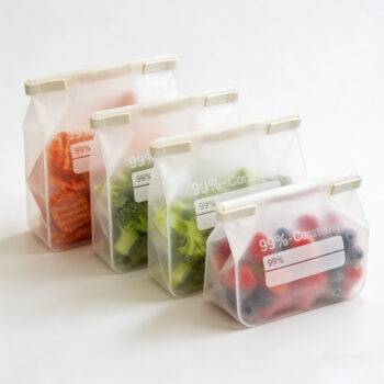 Clear Zip-Lock Freezer Bags