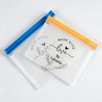 Pint Size Plastic Freezer Bags with Zipper Seal