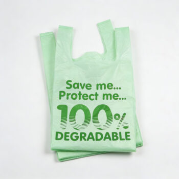 Eco-Friendly Green Biodegradable T-Shirt Bags