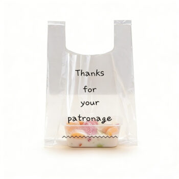 Frosted Translucent Plastic Vest Bags for Retail