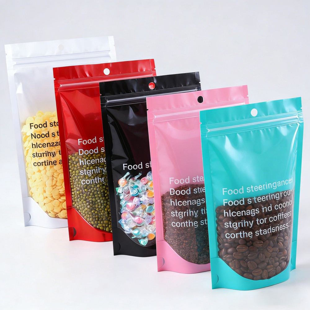 Sealable upright food bag