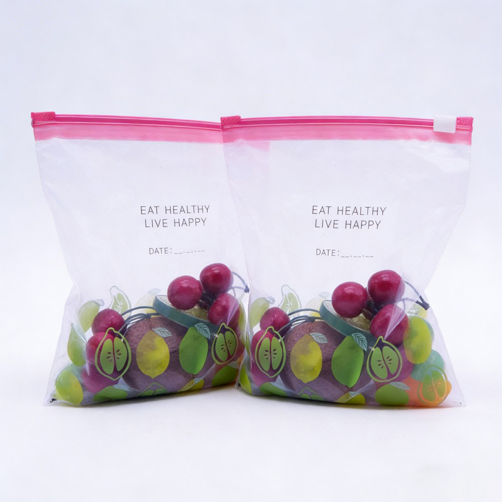 Zip-Lock Food Storage Bag for Meal Prep Fruits