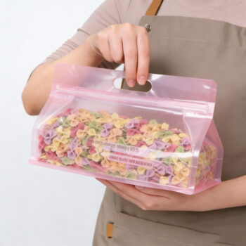 Re-sealable plastic food bags