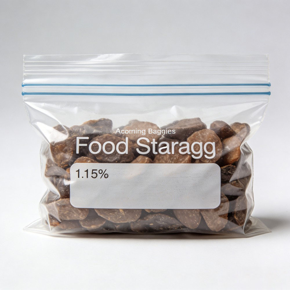 Freezer-Safe Resealable Food Bag for Meats