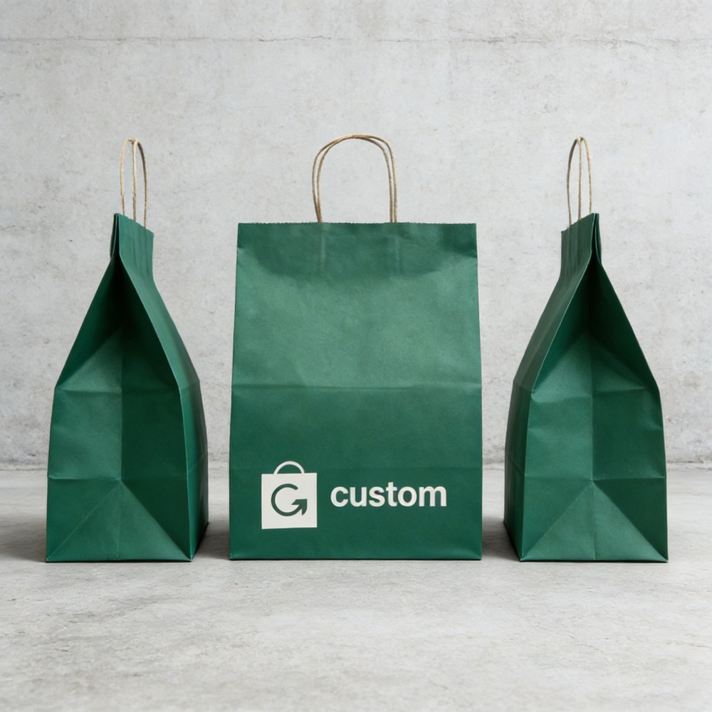 Tamper-Evident Kraft Food Delivery Bag with Security Seal